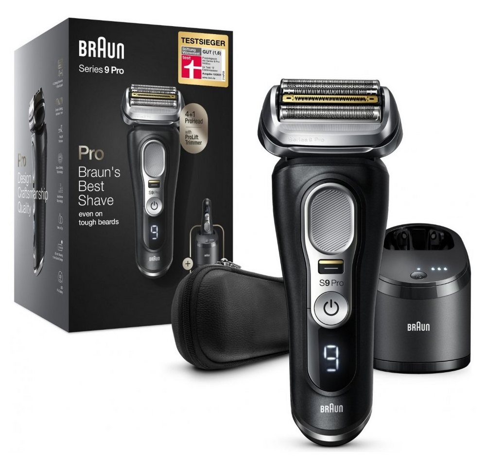 Braun Elektrorasierer Series 9 Pro 9460cc Wet & Dry - Rasierer - schwarz von Braun