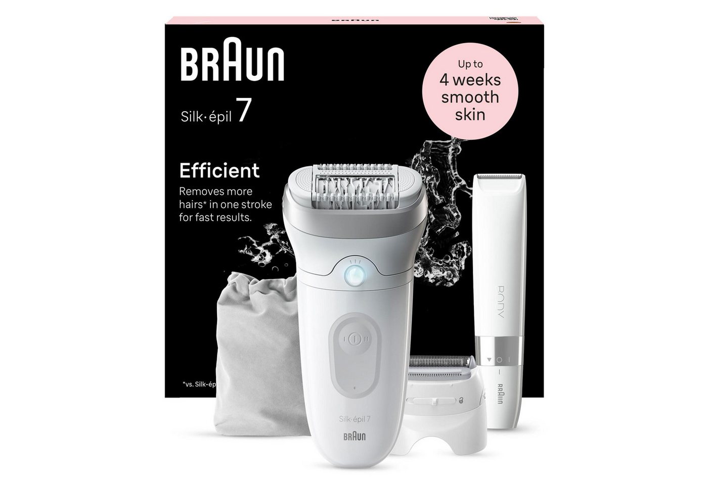 Braun Epilierer Silk-épil 7 7-441, Sanfte Haarentfernung, Präzise Haarentfernung, Langlebige Qualität von Braun