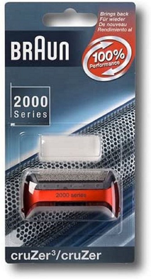 Braun Ersatzscherkopf Braun cruzer rot Scherblatt von Braun