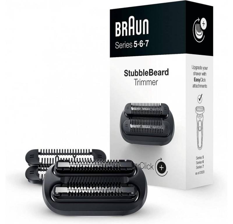 Braun Ersatzscherkopf EasyClick 3-Tage-Bart-Trimmer-Aufsatz Series 5-7 von Braun