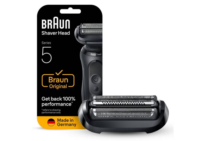Braun Ersatzscherkopf Series 5 54B, Kompatibel mit Braun Series 5 Rasierern der Generation 50, 51 und 52 von Braun