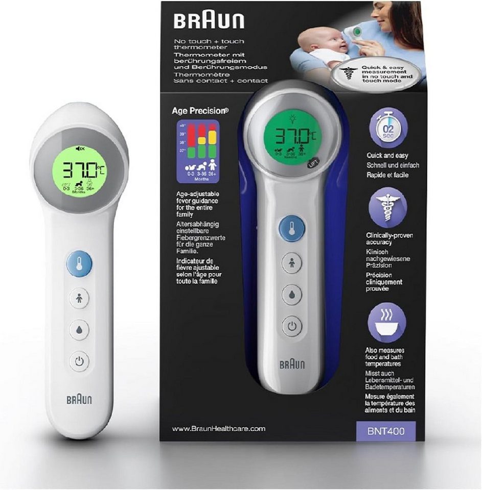 Braun Fieberthermometer BNT400 WE von Braun
