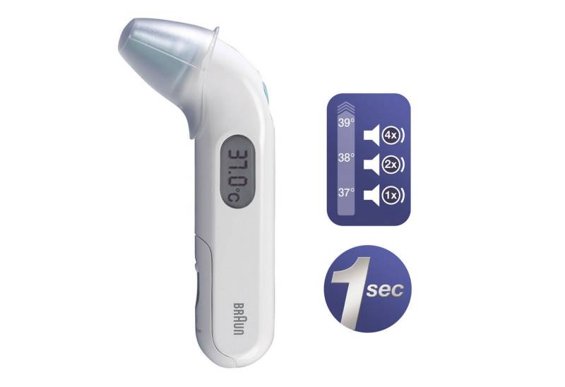 Braun Fieberthermometer IRT 3030 ThermoScan 3 Infrarot-Ohrthermometer Fieberthermometer von Braun