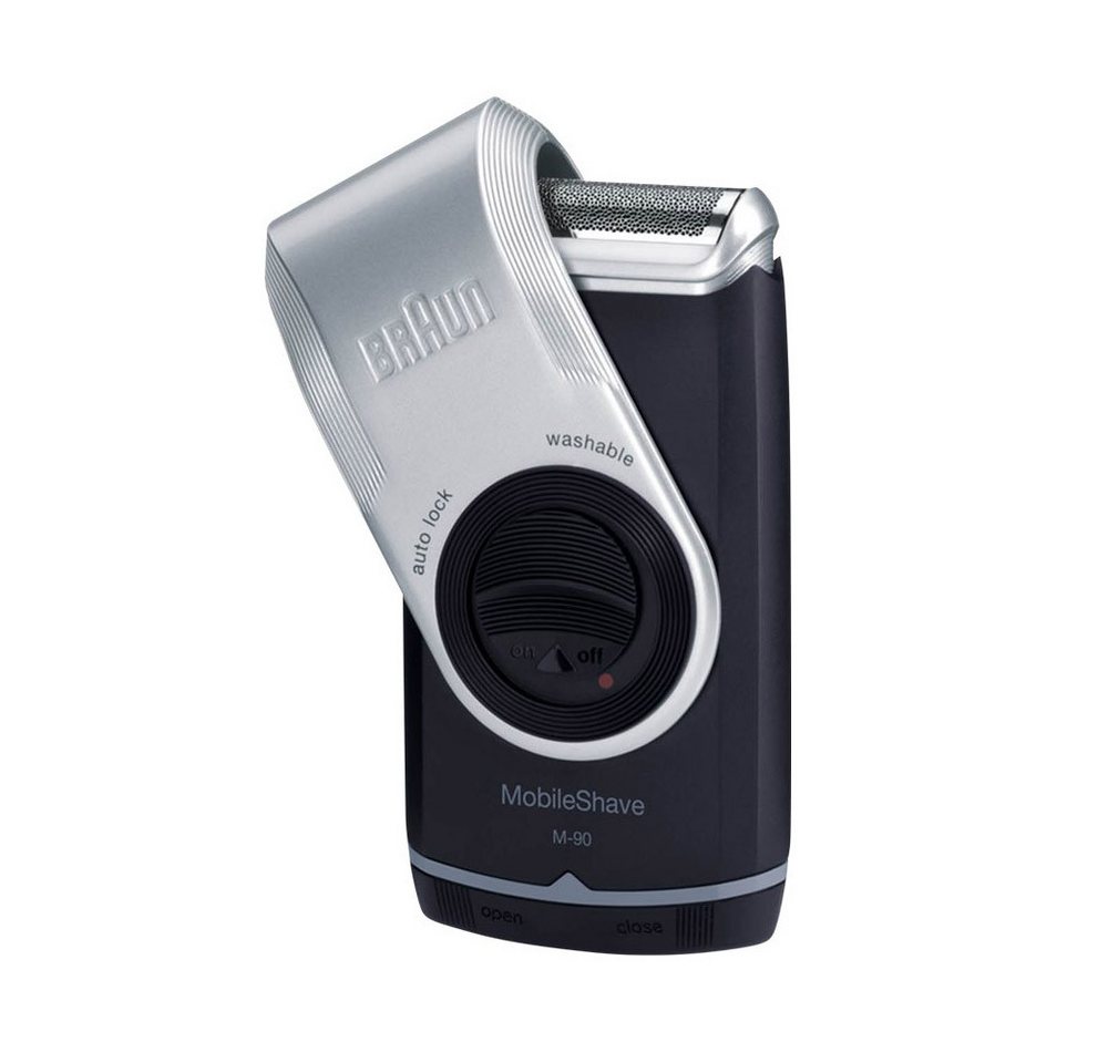Braun Gesichtshaarrasierer PocketGo M90 MobileShave Reiserasierer von Braun