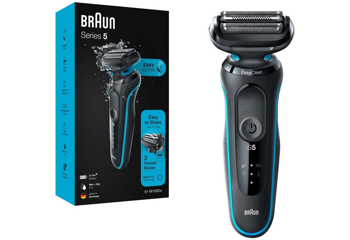 Braun Haar- und Bartschneider Braun Series 5 51-M1000s, Rasierer von Braun