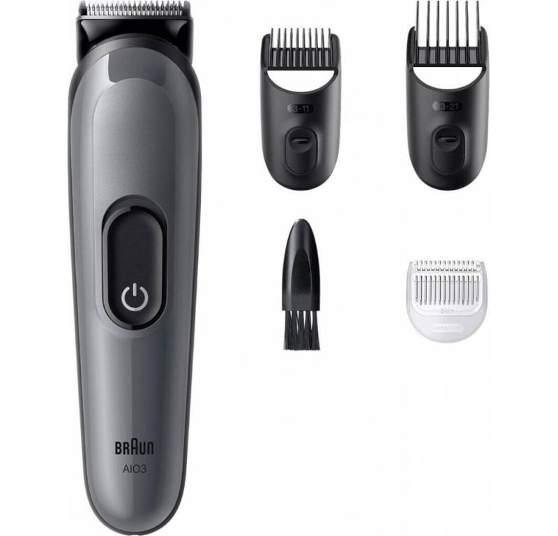 Braun Haar- und Bartschneider Series 3 AIO3500 All-In-One - Haar-/​Bartschneider - grau von Braun