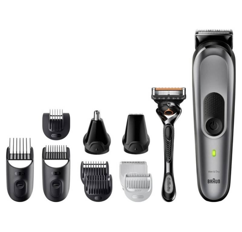 Braun Haar- und Bartschneider Series 7 MGK7440 Multi-Grooming-Kit - Haar-/Bartschneider - space grey von Braun