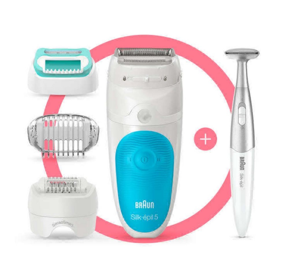 Braun Haarschneider, Epilierer, sanfte Haarentfernung von Braun