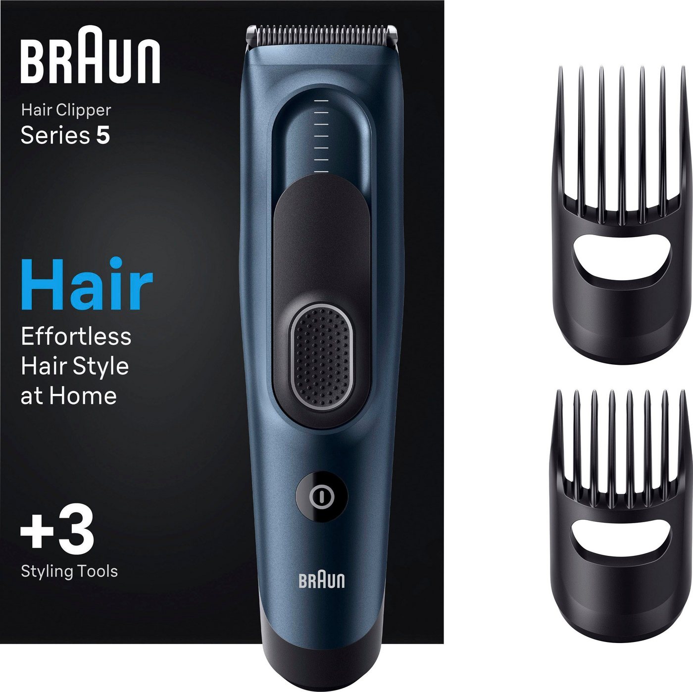 Braun Haarschneider Haarschneider HC5350, 17 Längeneinstellungen, Abwaschbar von Braun