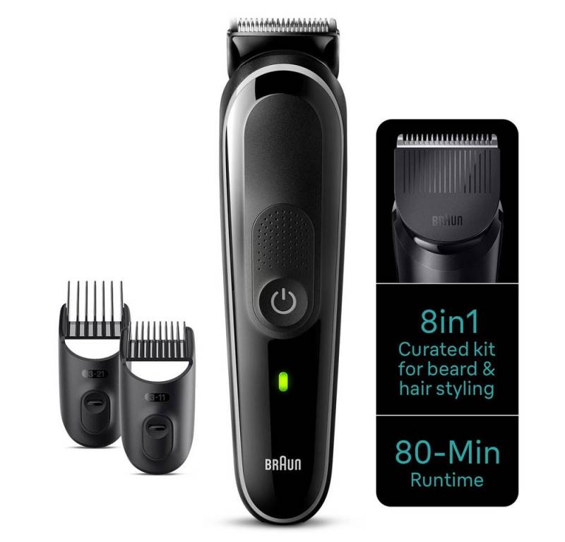 Braun Haarschneider MGK3440 8-in-1 Barttrimmer schwarz Braun Haarschneider MGK3440 8-in-1 Barttrimmer schwarz von Braun