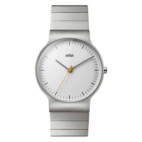Braun Herren Analog Quarz Uhr mit Edelstahl Armband BN0211SLBTG von Braun