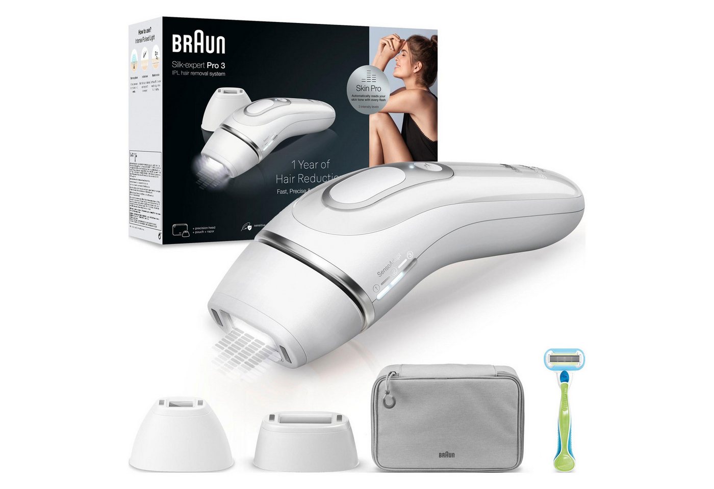 Braun IPL-Haarentferner IPL Silk·expert Pro 3 PL3122, IPL Haarentfernung mit dem Braun PL7 Braun IPL-Haarentferner IPL Silk·expert Pro 3 PL3122, IPL Haarentfernung mit dem Braun PL7 von Braun