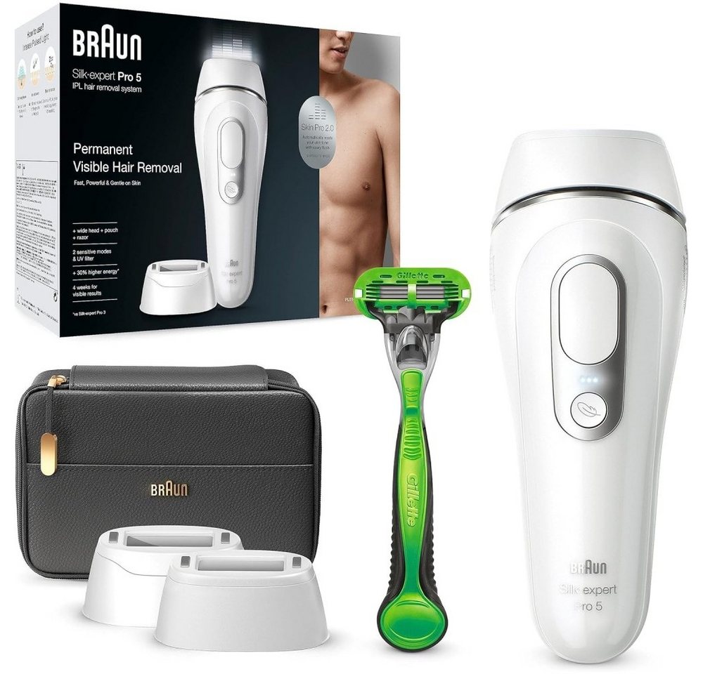 Braun IPL-Haarentferner Silk Expert Pro 5 PL5145 - IPL-Haarentferner - weiß/silber Braun IPL-Haarentferner Silk Expert Pro 5 PL5145 - IPL-Haarentferner - weiß/silber von Braun
