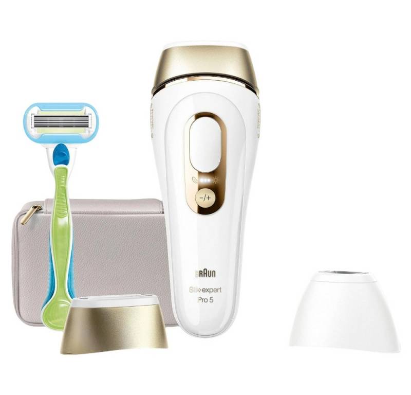 Braun IPL-Haarentferner Silk Expert Pro 5 PL5152 - IPL-Haarentferner - weiß/gold von Braun