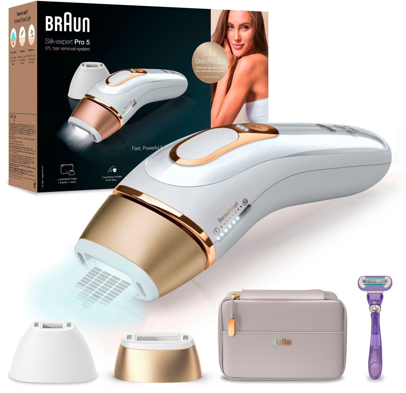 Braun IPL-Haarentferner Silk-Expert Pro 5 PL5157 IPL, 400.000 Lichtimpulse, Skin Pro 2.0 Sensor Braun IPL-Haarentferner Silk-Expert Pro 5 PL5157 IPL, 400.000 Lichtimpulse, Skin Pro 2.0 Sensor von Braun