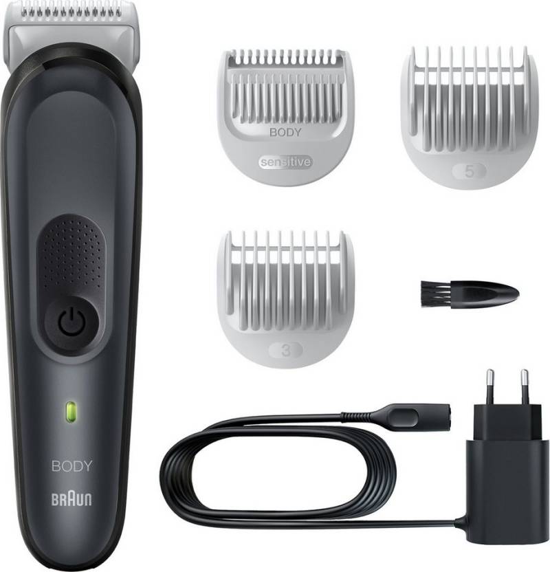 Braun Körperrasierer BodyGroomer 3 BG3350 - All-in-One Körperpflege - Trimmer, Nass- und Trockenanwendung, Ergonomisches Design von Braun