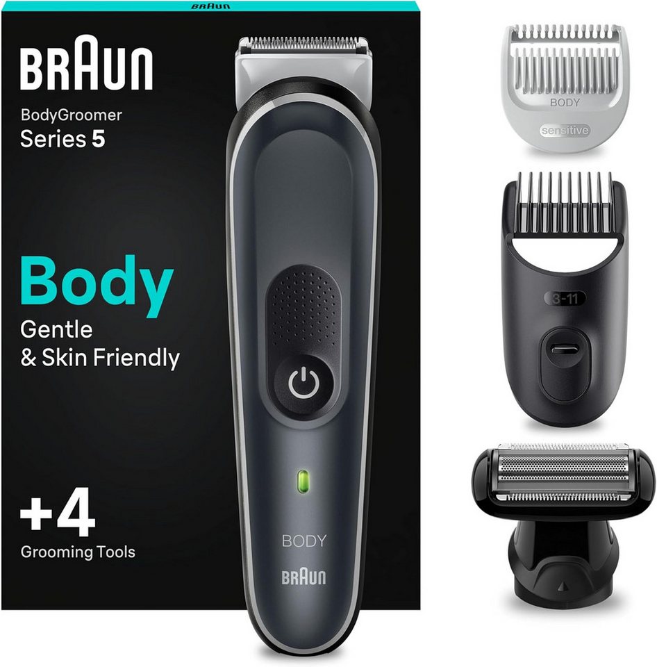 Braun Körperrasierer Braun Bodygroomer Series 5 Elektrischer Körperrasierer Herren BG5370 von Braun