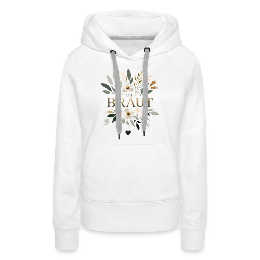 Hoodie Weiss "Die Braut Gold Jga', Die Braut, Gold, Jga, Pulli von Brautakademie