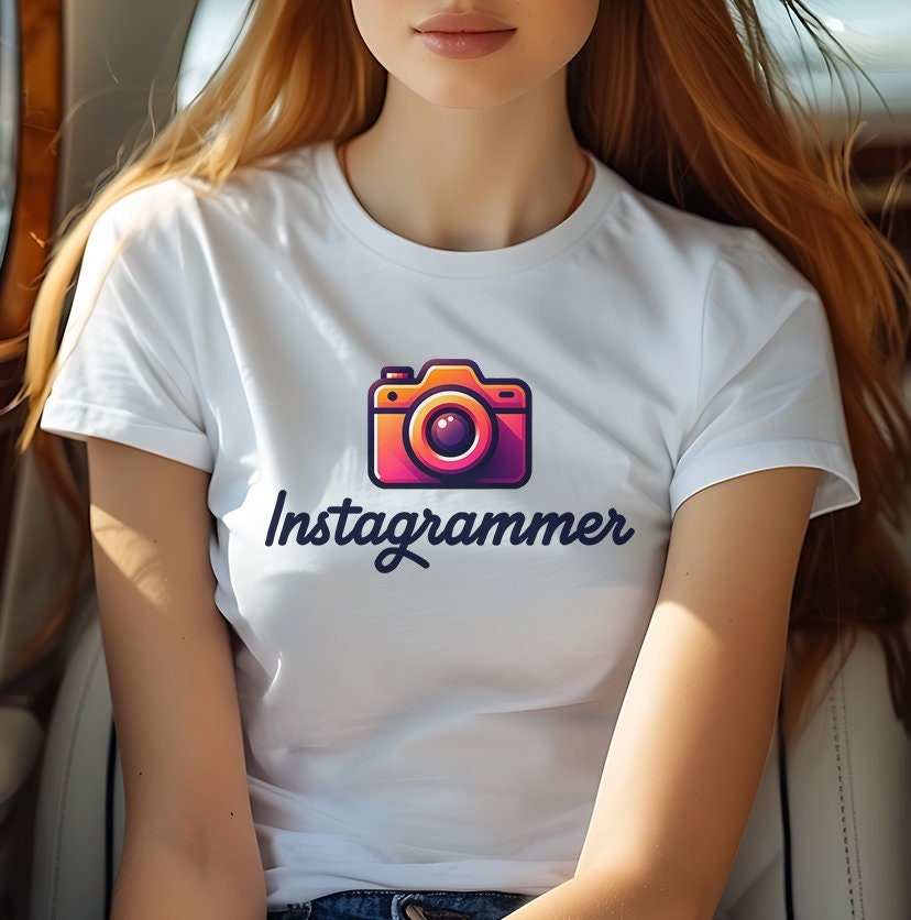 Instagrammer T-Shirt Für Social Media Fans, Shirt, Insta Addicted Designed Instagram-Nutzer, Star Design von Brautakademie