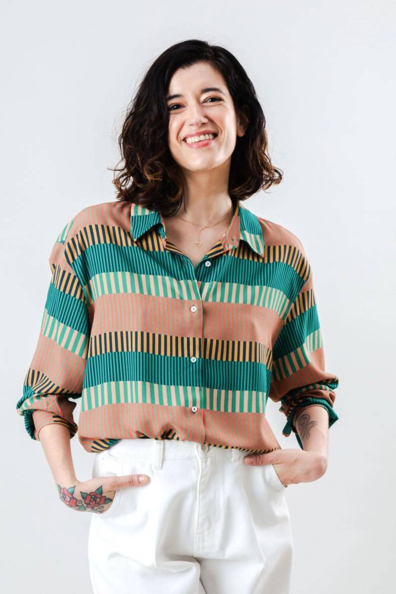 Bluse Atlantic Boxy Orange von Brava Fabrics