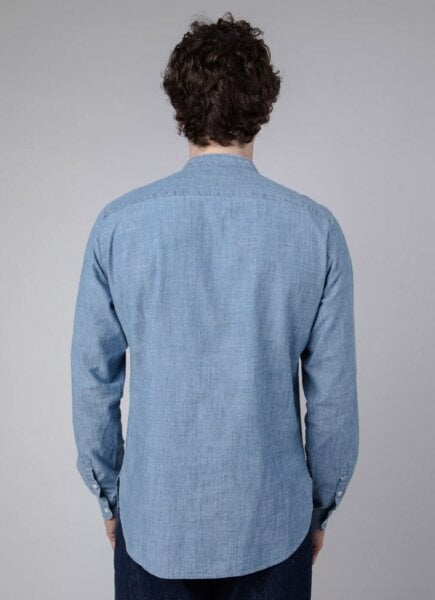 Brava Fabrics Denim Henley Shirt Indigo von Brava Fabrics