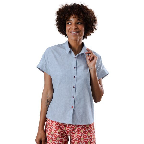 Brava Fabrics Kurzarm-Bluse Pinstripes Batwing Sleeve Blouse von Brava Fabrics