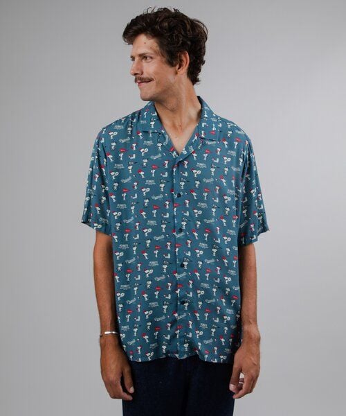 Brava Fabrics Kurzarm-Hemd Peanuts Athletic Aloha von Brava Fabrics