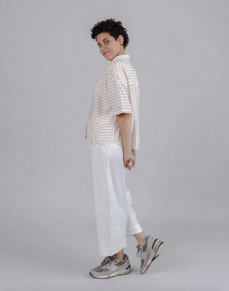 Brava Fabrics Mix Oversize Cropped Blouse Narciso von Brava Fabrics