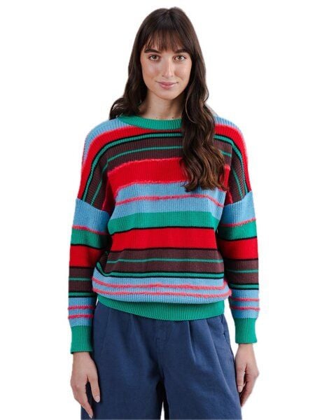 Brava Fabrics Strickpullover Batwing Multistriped von Brava Fabrics