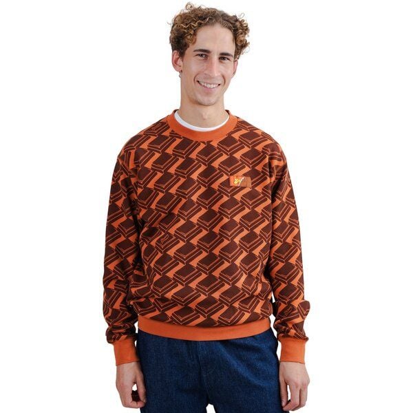 Brava Fabrics Sweatshirt Choco Allover von Brava Fabrics