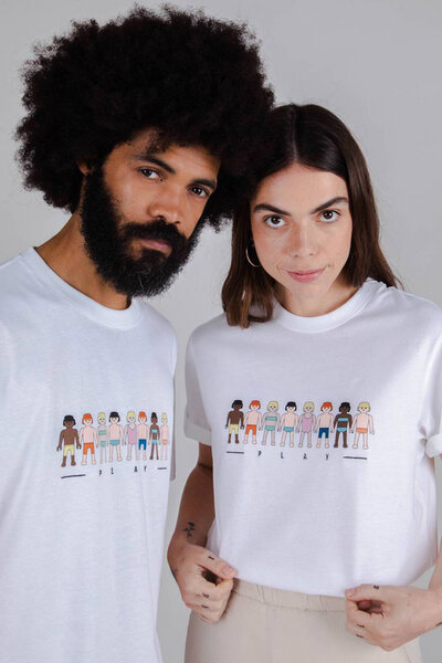 Brava Fabrics T-Shirt Unisex - Playmobil Play T-Shirt - aus Bio-Baumwolle von Brava Fabrics