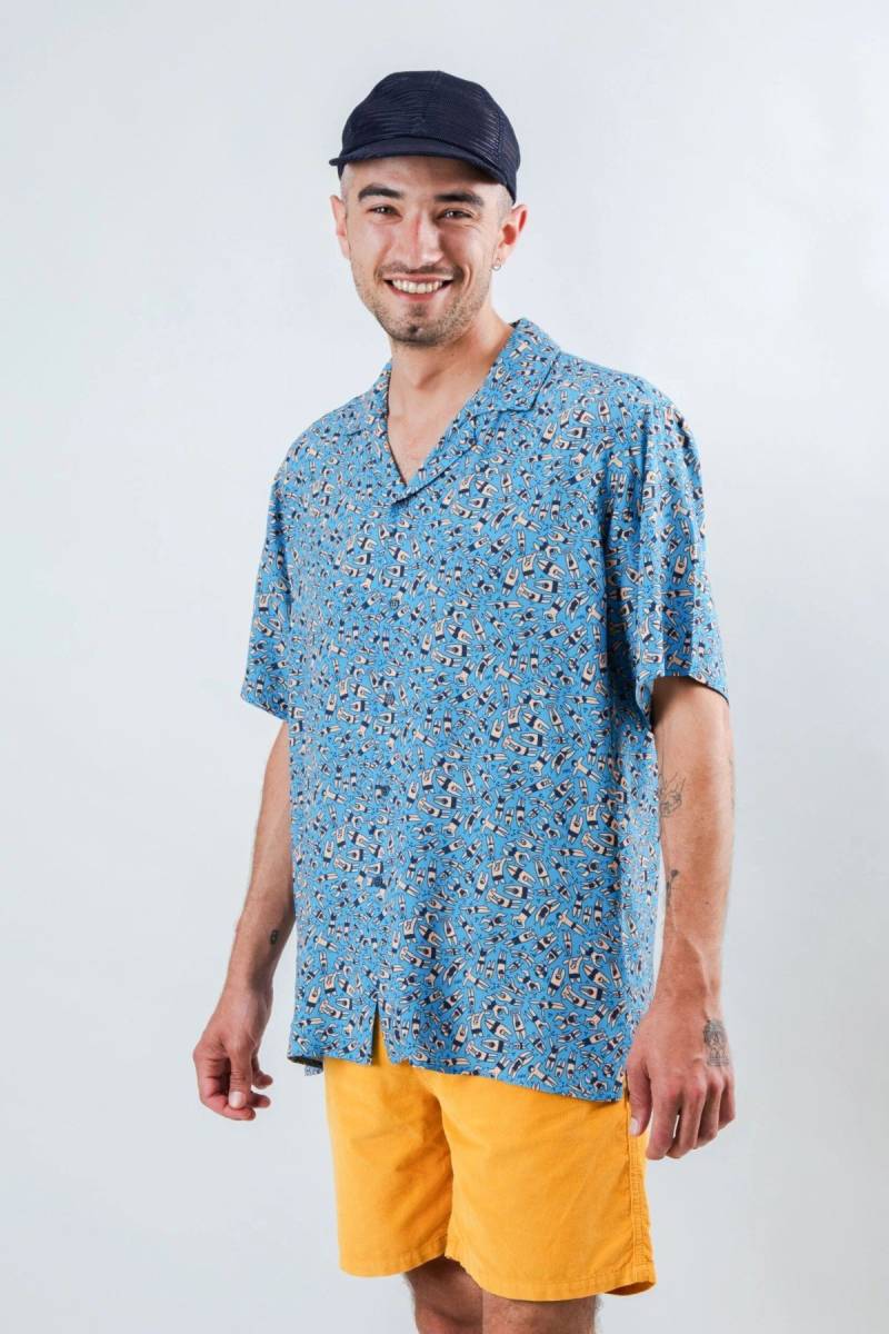 Hemd Just Swim Aloha Blau von Brava Fabrics