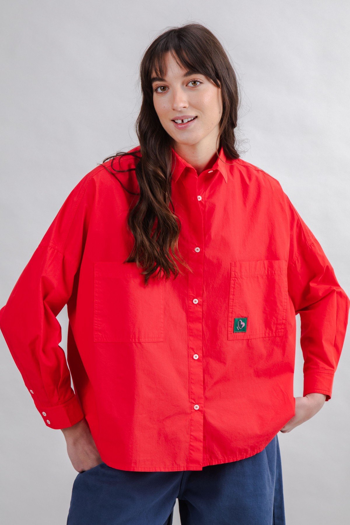 Hemd Oversized Rot von Brava Fabrics