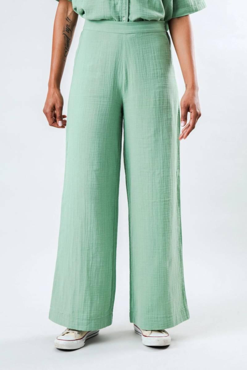 Hose Bubble Wide Leg Grün von Brava Fabrics