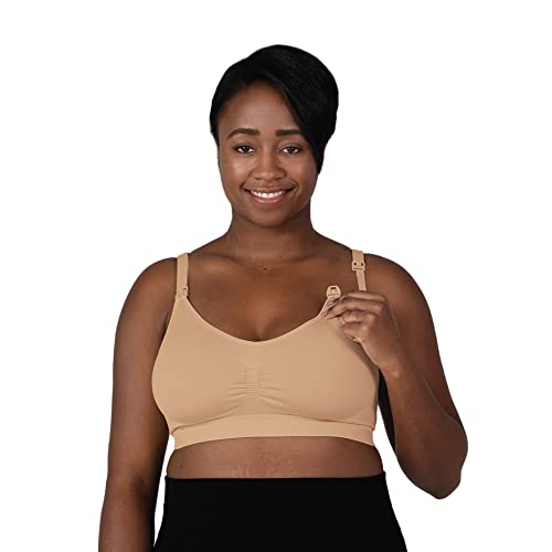 Bravado! Basics Damen Komfort Schwangerschafts-BH und Still-BH verstellbar, nahtlos, S-XXL, Hautfarben, Medium von Bravado! Designs