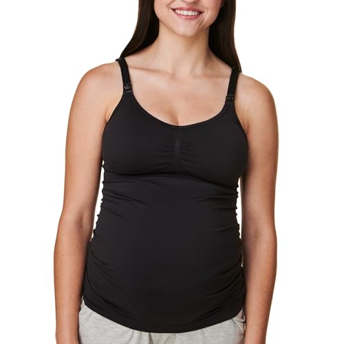 Bravado! Basics Damen Nahtloses Still-Tanktop Cami zum Stillen mit verstellbaren Trägern, S-XXL, Schwarz, Groß von Bravado Designs
