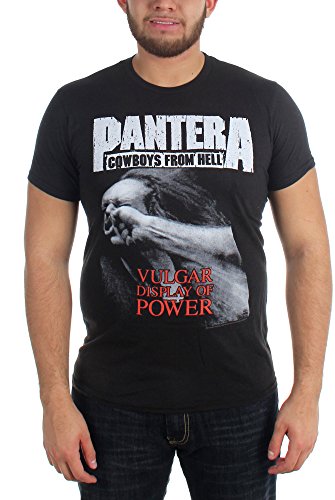 Bravado Herren Pantera Vulgar Display of Power T-Shirt, schwarz, X-Groß von Bravado