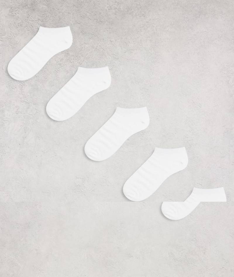 Brave Soul - 5er-Pack Sneaker-Socken in Weiß von Brave Soul