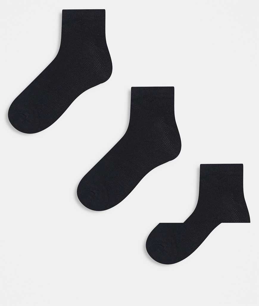 Brave Soul - 5er-Set Sneakersocken in Schwarz von Brave Soul