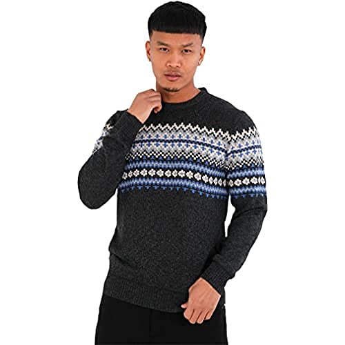 Brave Soul Herren Mk-517seymour Pullover, dunkelgrau, Small von Brave Soul