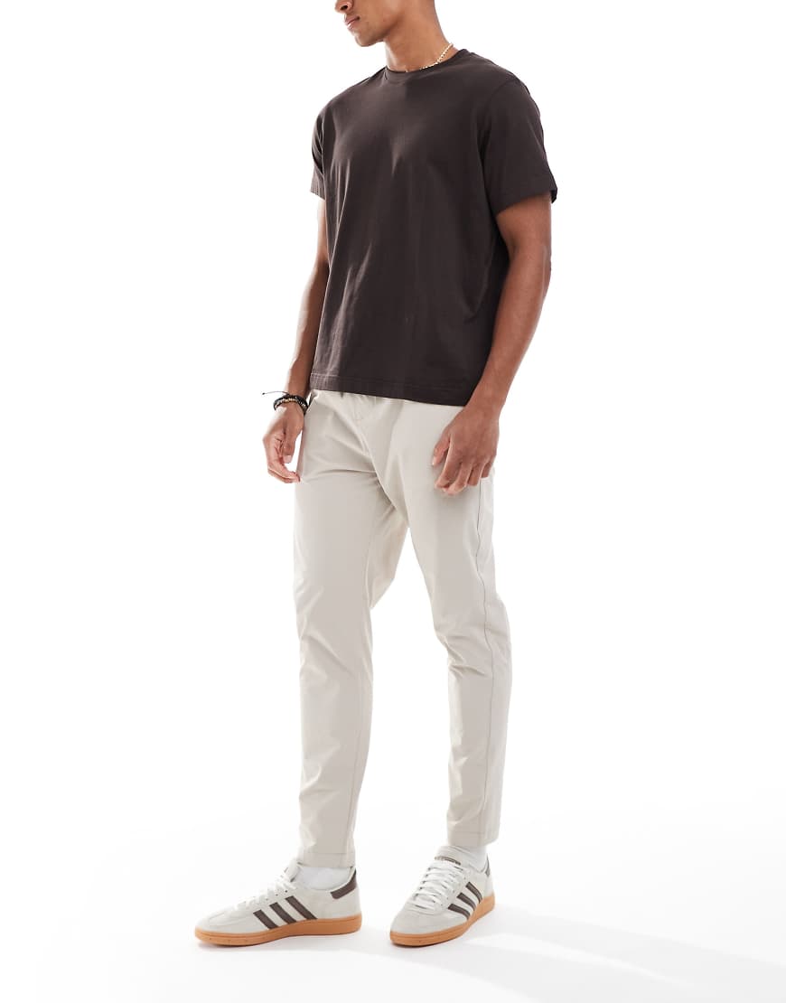 Brave Soul - Hose in Stein mit Kordelzug-Neutral von Brave Soul