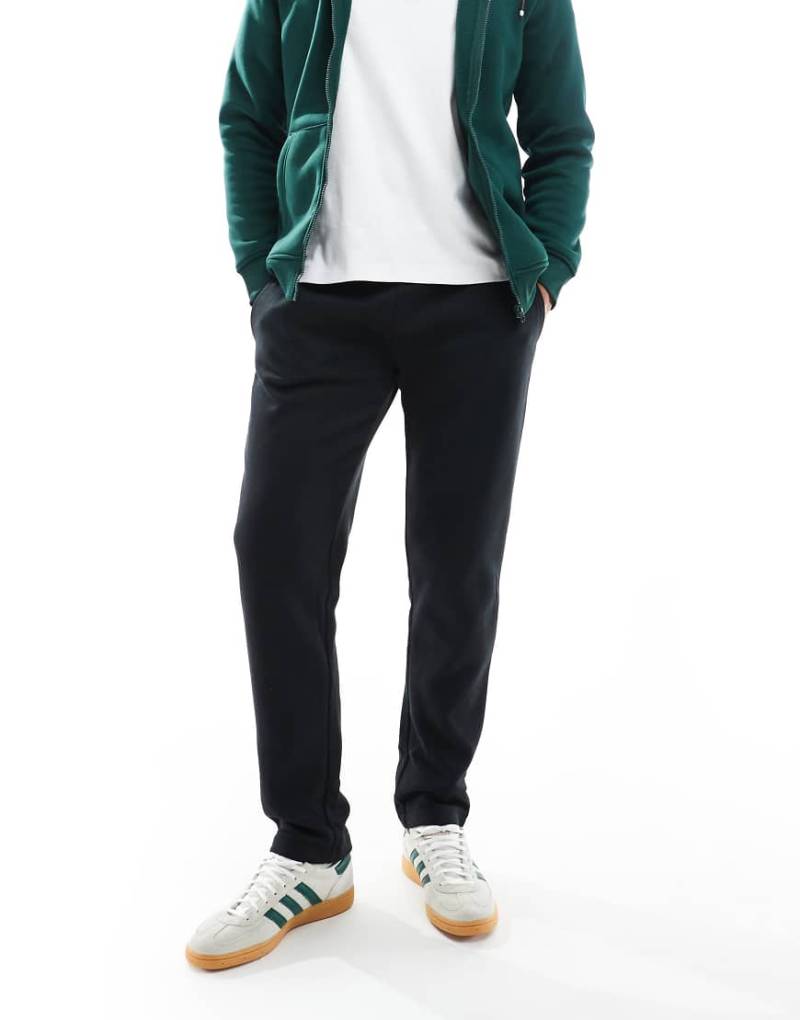 Brave Soul - Jogginghose in Schwarz mit geradem Schnitt und Kordelzug von Brave Soul