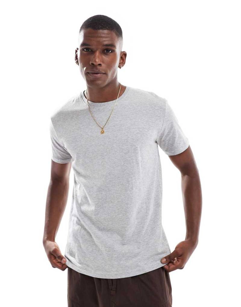 Brave Soul - Kurzärmliges T-Shirt aus mittelschwerem Material in Hellgrau von Brave Soul