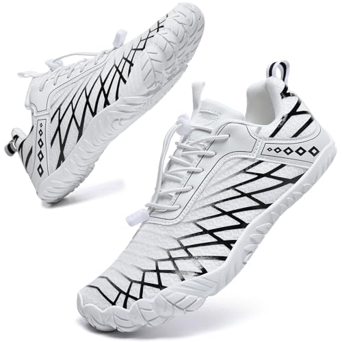 Barfußschuhe Weit Herren Damen Barfussschuhe Traillaufschuhe Five Finger Zehenschuhe Minimalistische Zero-Drop Sohlen Wanderschuhe Leicht Laufschuhe Komfort Fitnessschuhe Unisex Weiß Schwarz EU39 Barfußschuhe Weit Herren Damen Barfussschuhe Traillaufschuhe Five Finger Zehenschuhe Minimalistische Zero-Drop Sohlen Wanderschuhe Leicht Laufschuhe Komfort Fitnessschuhe Unisex Weiß Schwarz EU39 von Bravover