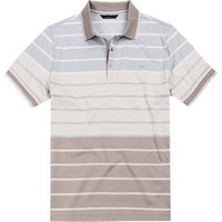 Brax Golf Herren Polo-Shirt beige Baumwolle gestreift von Brax Golf