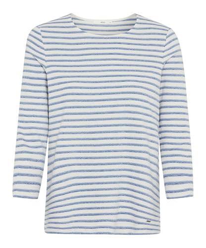 Brax Damen Style Bonnie gestreifter Baumwollpullover mit Struktur von BRAX