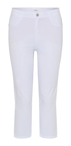 BRAX Damen Style Mary C Ultralight Cotton Capri Hose, Weiß,34W / 32L von BRAX