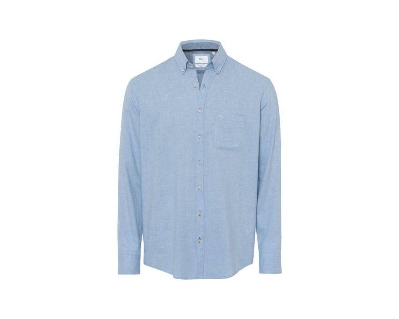 Brax Langarmhemd Langarm FreizeitHemd für Herren in blau (1-tlg) von Brax
