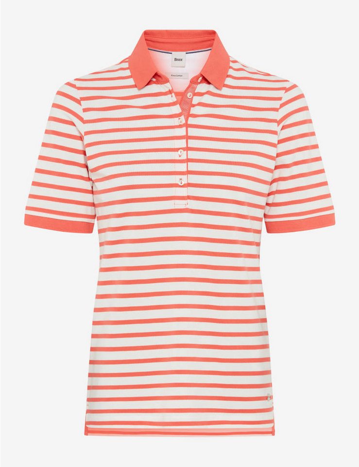 Brax Sweatshirt Poloshirt mit Streifen Cleo - Regular Fit von Brax