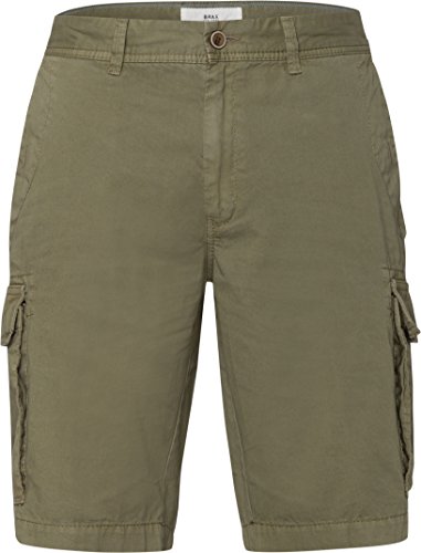 BRAX, Barcelona, Herren Kurze Jeans Shorts Bermudas Gabardine Khaki D 48 W 33 von BRAX
